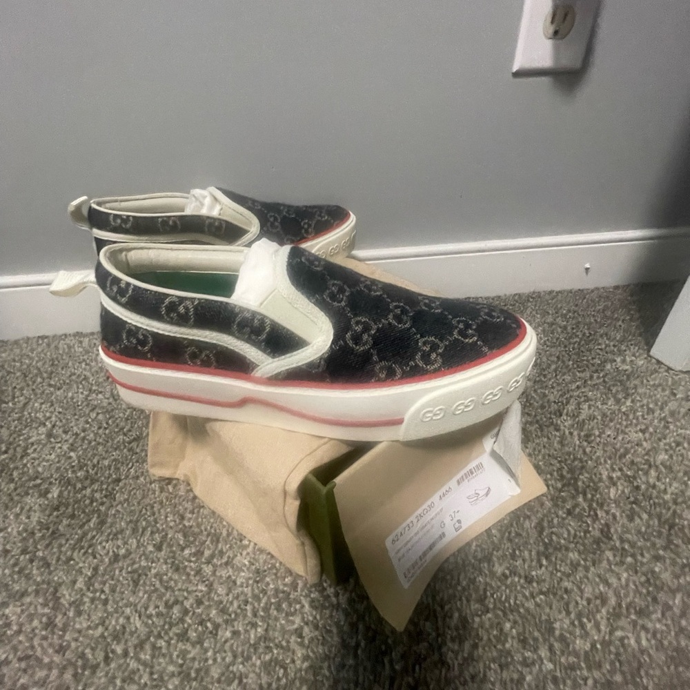 Gucci Slip-On Shoes - Black and White